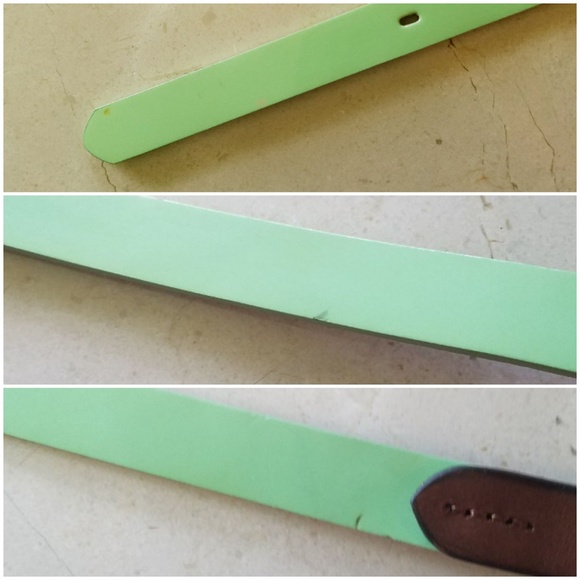 NWT Madewell Patent Leather Green Belt Orig $39.50 - Picture 8 of 8